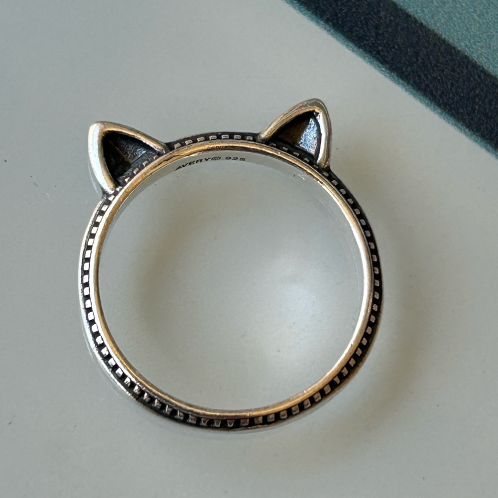 James Avery Silver Cat Ear Ring